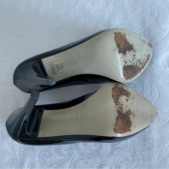 Jason Wu Black Patent Leather “Frankie” Heeled bow Loafer - Picture 6 of 10